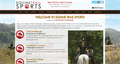 Desktop Screenshot of equinetrailsports.com